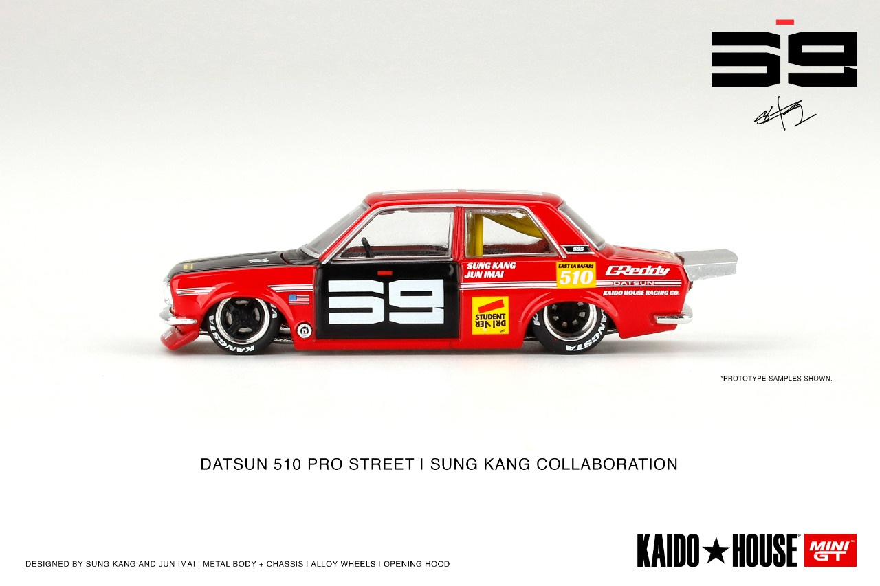 MINIGT - KHMG003 - Datsun Pro Street SK510 Red